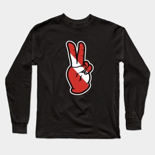 Peace Love and Scuba Diving Long Sleeve T-Shirt